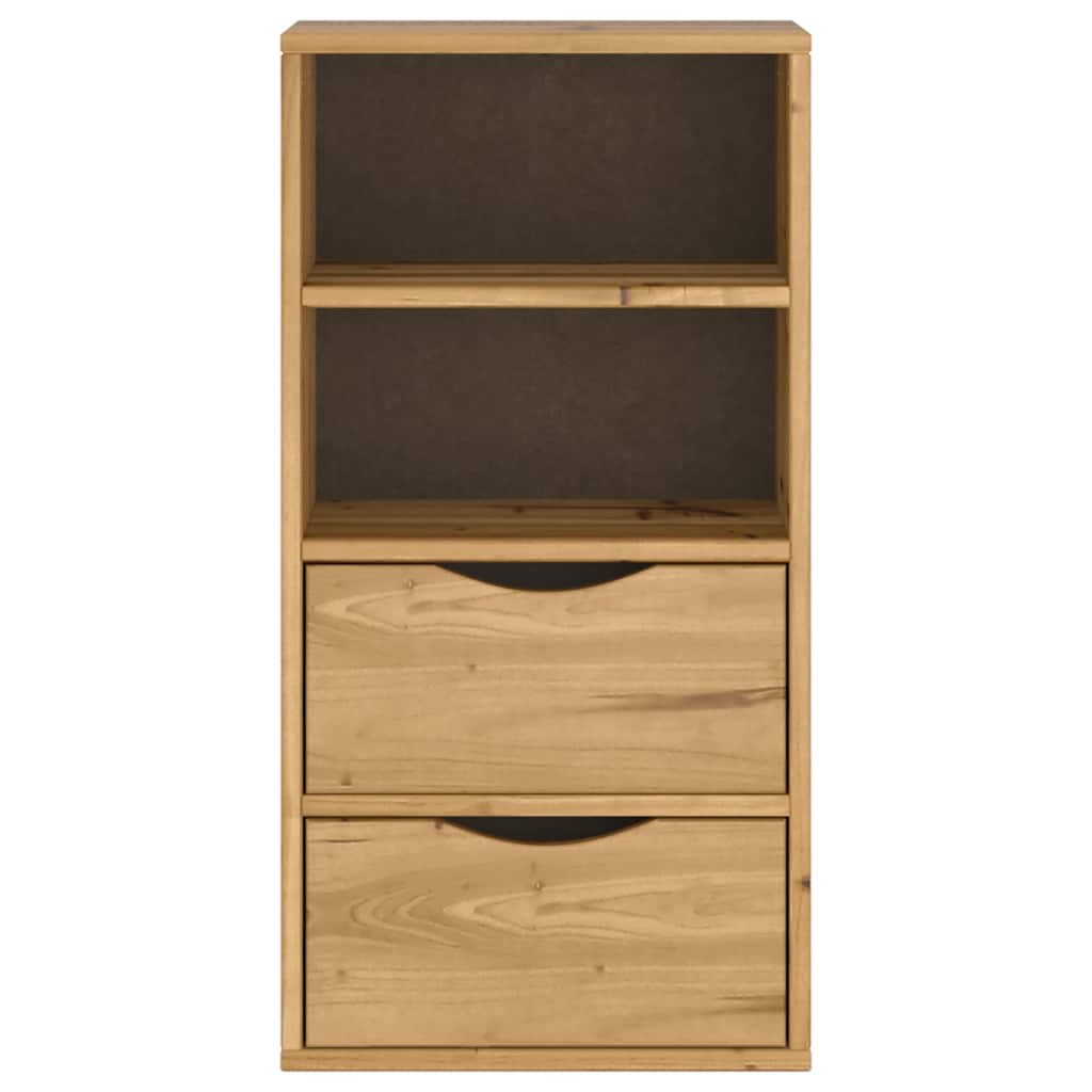 vidaXL Side Cabinet with Drawers ODDA 40x24x79 cm Solid Wood Pine 6