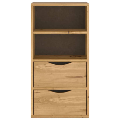 vidaXL Side Cabinet with Drawers ODDA 40x24x79 cm Solid Wood Pine 6