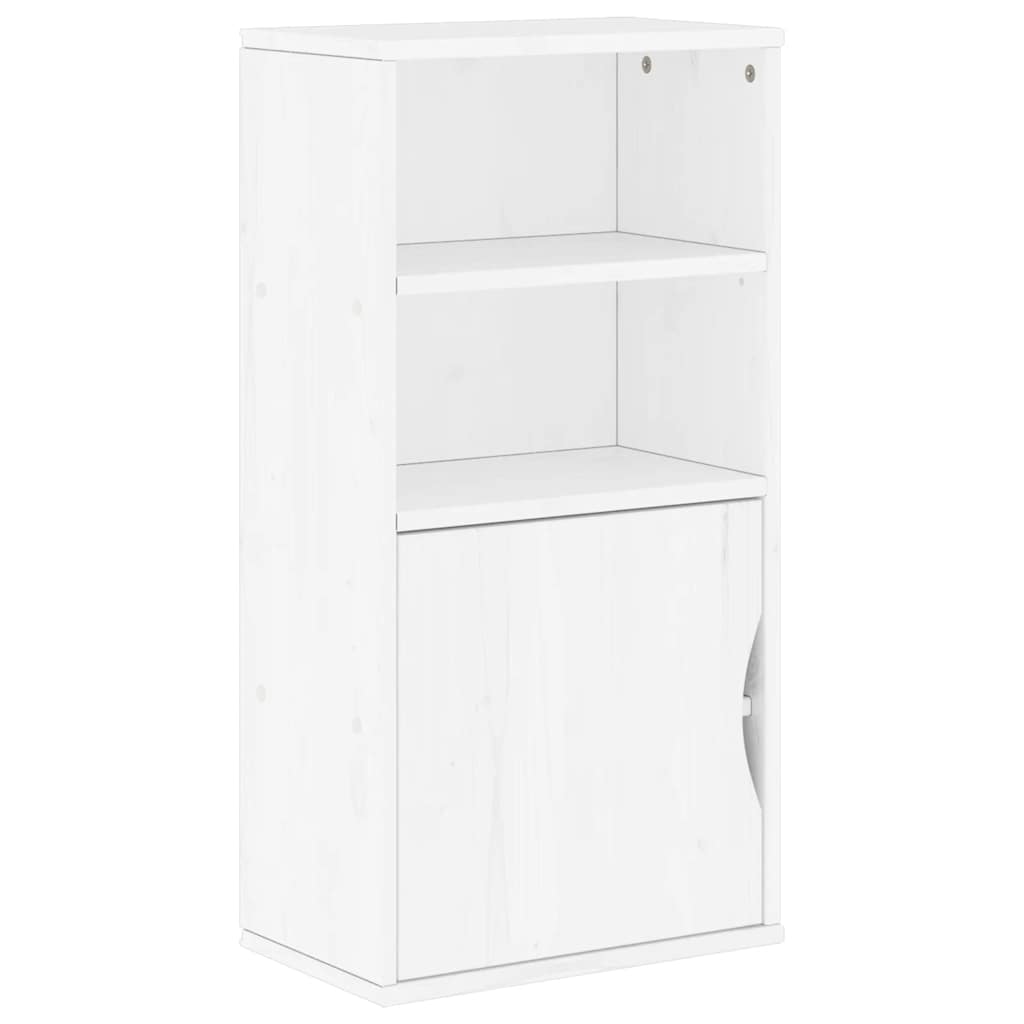 vidaXL Side Cabinet ODDA White 40x24x79 cm Solid Wood Pine 2