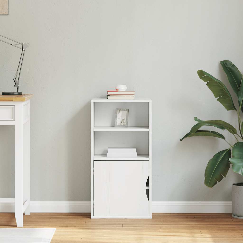vidaXL Side Cabinet ODDA White 40x24x79 cm Solid Wood Pine 3