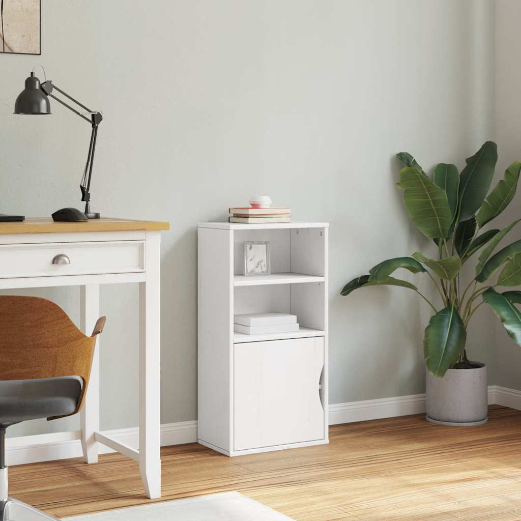 vidaXL Side Cabinet ODDA White 40x24x79 cm Solid Wood Pine 4