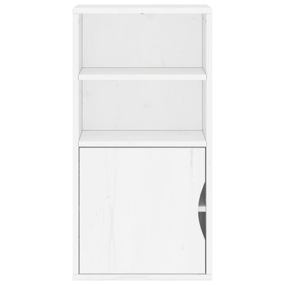 vidaXL Side Cabinet ODDA White 40x24x79 cm Solid Wood Pine 6