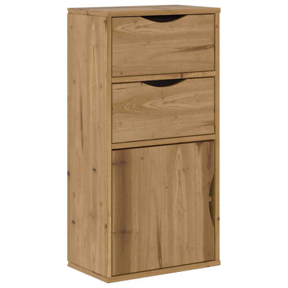 vidaXL Side Cabinet with Drawers ODDA 40x24x79 cm Solid Wood Pine 2