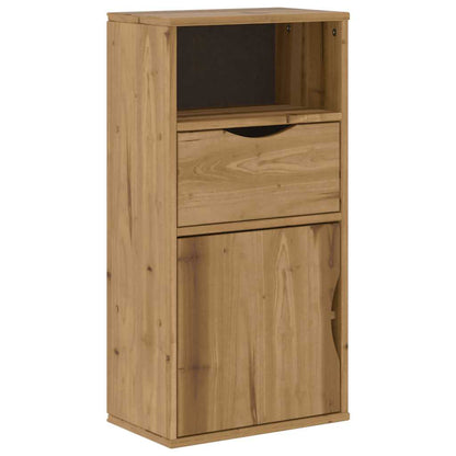 vidaXL Side Cabinet with Drawer ODDA 40x24x79 cm Solid Wood Pine 2