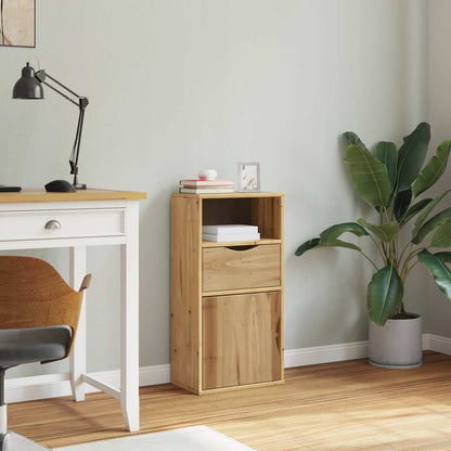 vidaXL Side Cabinet with Drawer ODDA 40x24x79 cm Solid Wood Pine 4