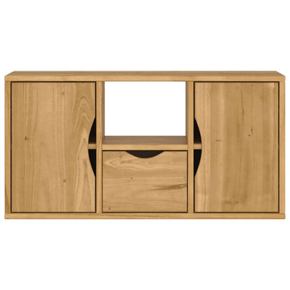 vidaXL TV Cabinet with Drawer ODDA 79x24x40 cm Solid Wood Pine 6