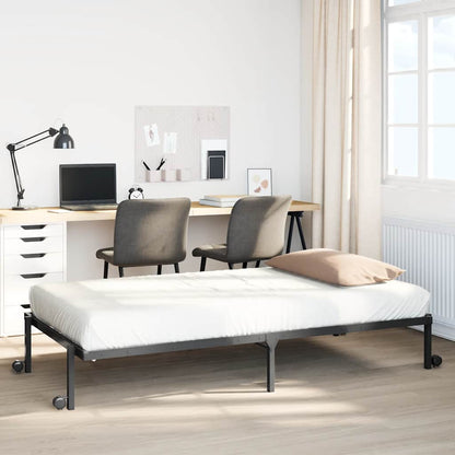 vidaXL Bed Frame without Mattress Foldable Steel