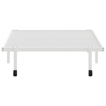 vidaXL Bed Frame without Mattress Foldable White 107x203 cm Steel 6