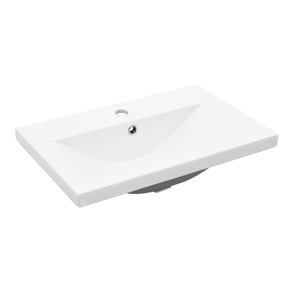 2 Piece Bathroom Furniture Set Engineered Wood Concrete grey 60 x 38.5 x 45 cm Without faucet