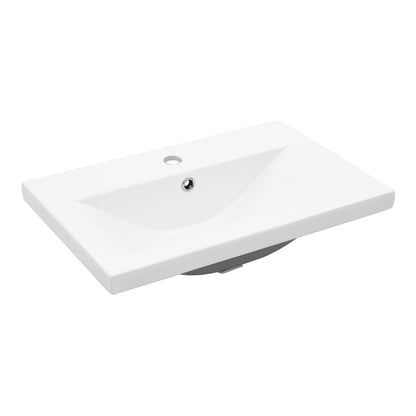 2 Piece Bathroom Furniture Set Engineered Wood Concrete grey 60 x 38.5 x 45 cm Without faucet
