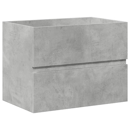 2 Piece Bathroom Furniture Set Engineered Wood Concrete grey 60 x 38.5 x 45 cm Without faucet