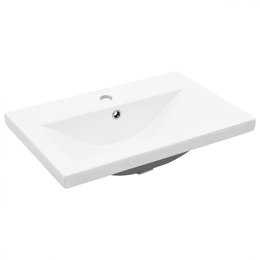 Sink Cabinet with Built-in Basin Engineered Wood without Faucet 60 x 38.5 x 48 cm Concrete grey