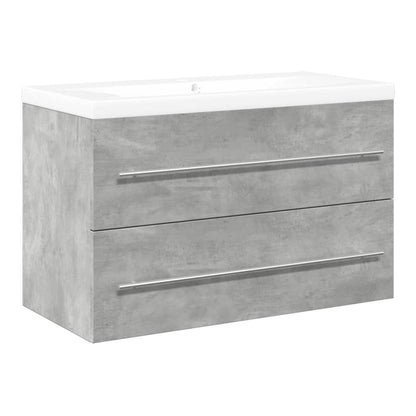 2 Piece Bathroom Furniture Set Engineered Wood 80 x 38.5 x 48 cm Without faucet