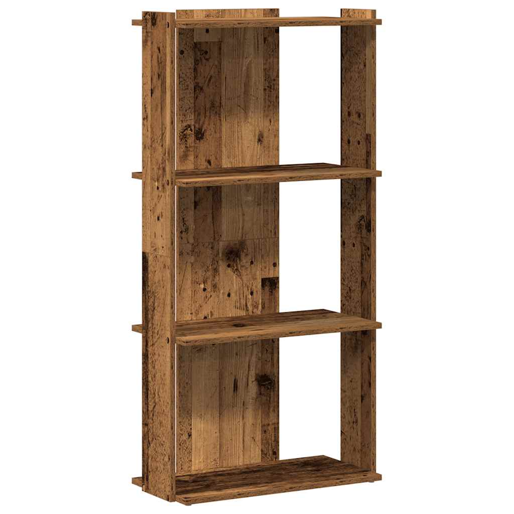 vidaXL Bookcase 3-Tier Old Wood 60x30x120 cm Engineered Wood 2