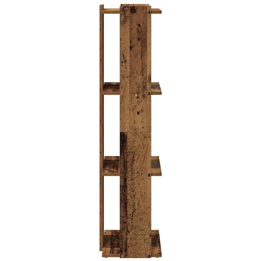 vidaXL Bookcase 3-Tier Old Wood 60x30x120 cm Engineered Wood 5
