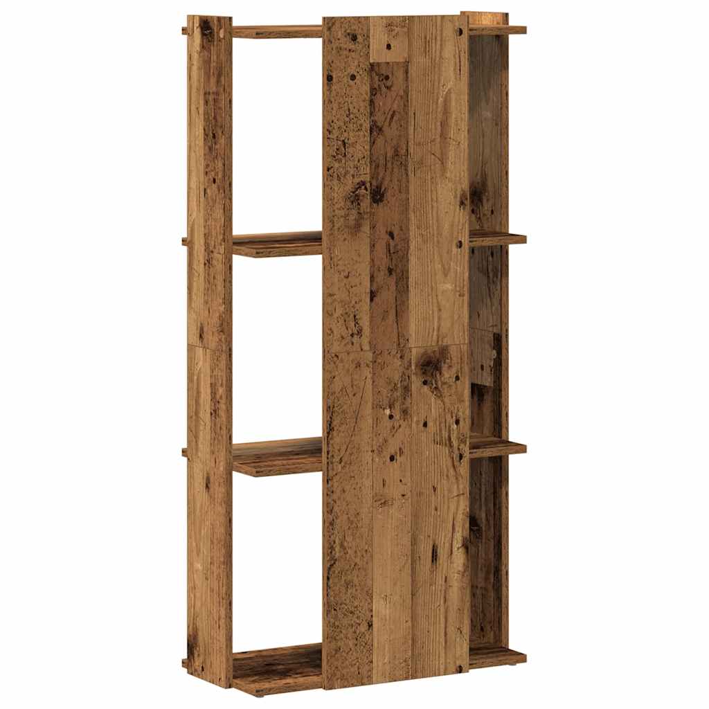 vidaXL Bookcase 3-Tier Old Wood 60x30x120 cm Engineered Wood 6