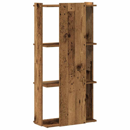 vidaXL Bookcase 3-Tier Old Wood 60x30x120 cm Engineered Wood 6