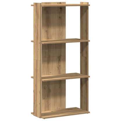 vidaXL Bookcase 3-Tier Artisan Oak 60x30x120 cm Engineered Wood 2