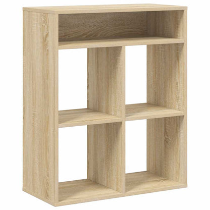 vidaXL Book Cabinet Sonoma Oak 66x31x80 cm Engineered Wood 2