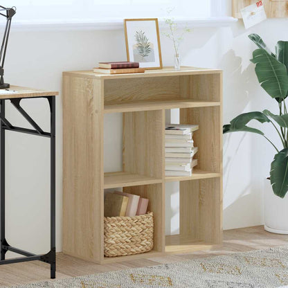 vidaXL Book Cabinet Sonoma Oak 66x31x80 cm Engineered Wood 3