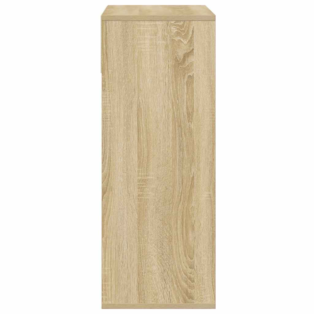 vidaXL Book Cabinet Sonoma Oak 66x31x80 cm Engineered Wood 5