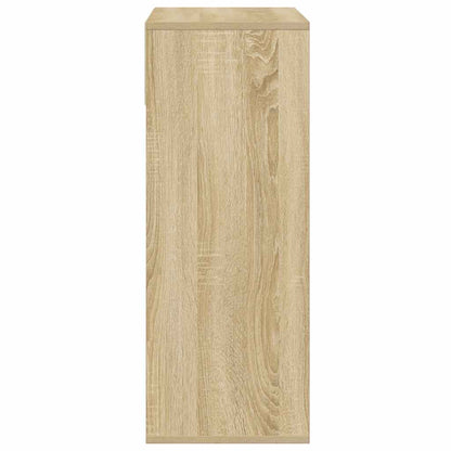 vidaXL Book Cabinet Sonoma Oak 66x31x80 cm Engineered Wood 5