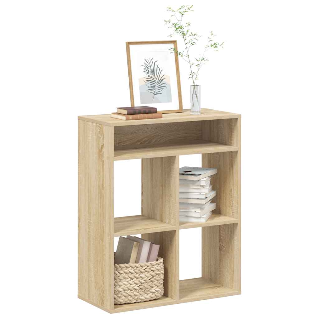 vidaXL Book Cabinet Sonoma Oak 66x31x80 cm Engineered Wood 1