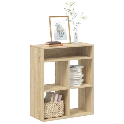 vidaXL Book Cabinet Sonoma Oak 66x31x80 cm Engineered Wood 1
