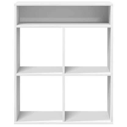 vidaXL Book Cabinet White 66x31x80 cm Engineered Wood 4
