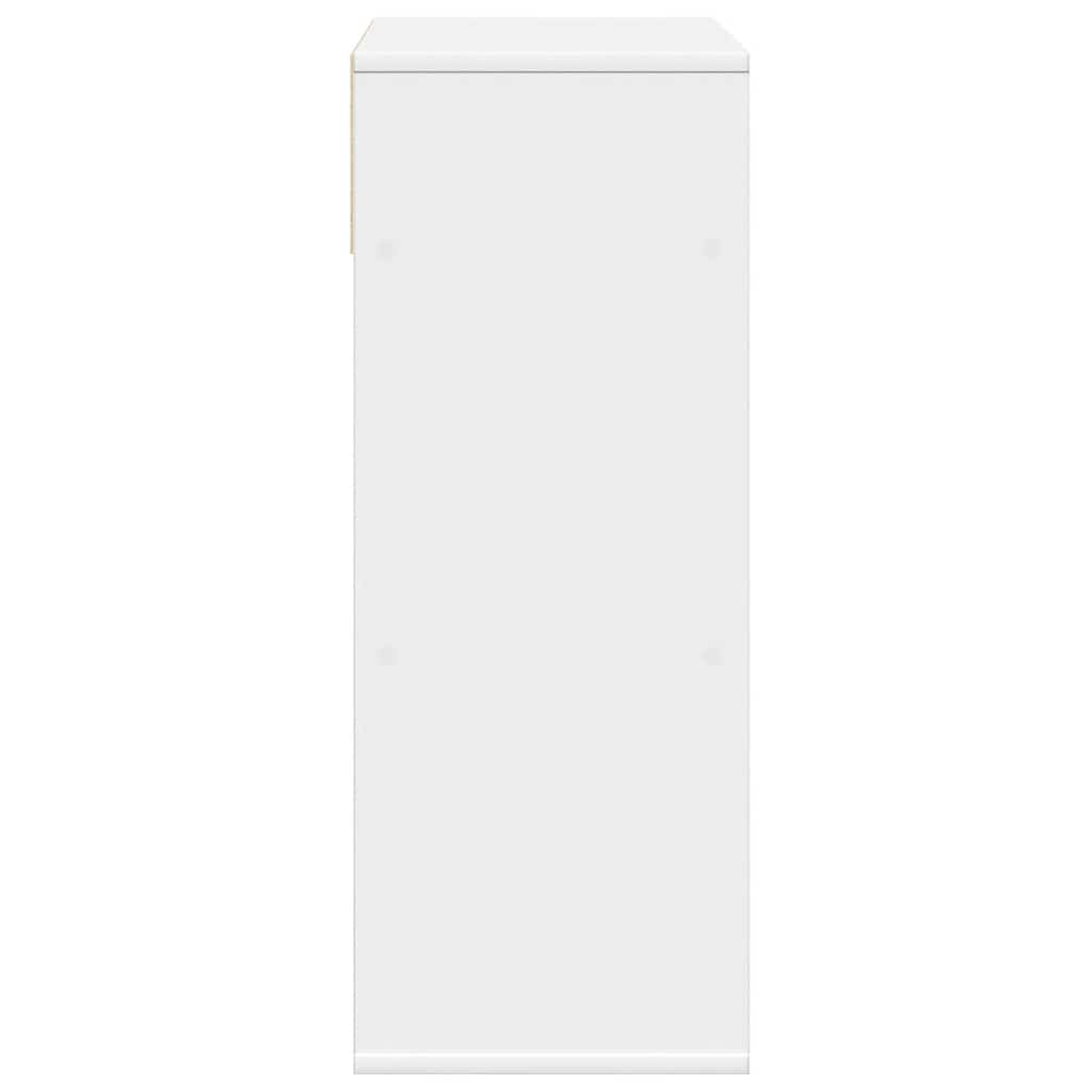 vidaXL Book Cabinet White 66x31x80 cm Engineered Wood 5