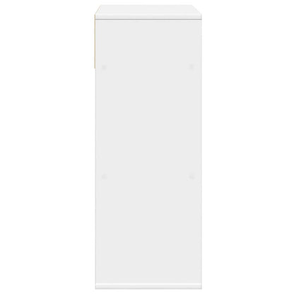 vidaXL Book Cabinet White 66x31x80 cm Engineered Wood 5