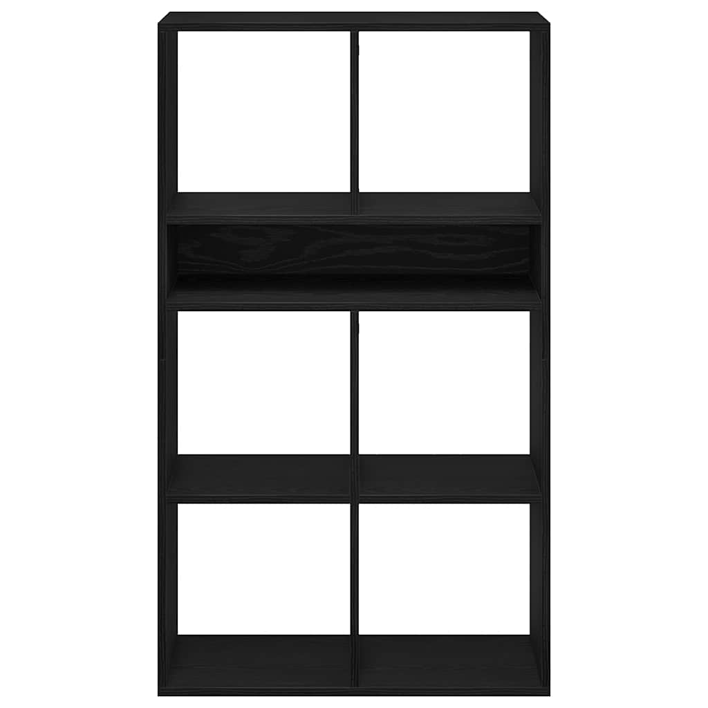vidaXL Book Cabinet Black 66x31x112 cm Engineered Wood 4