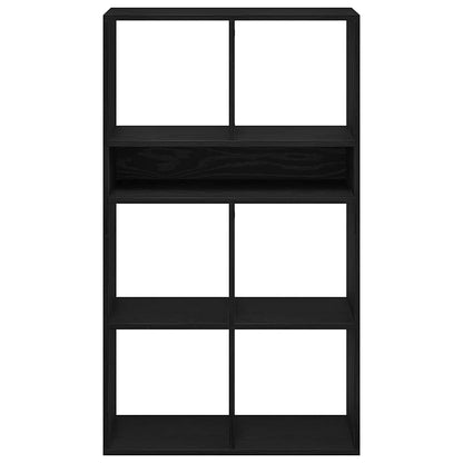 vidaXL Book Cabinet Black 66x31x112 cm Engineered Wood 4