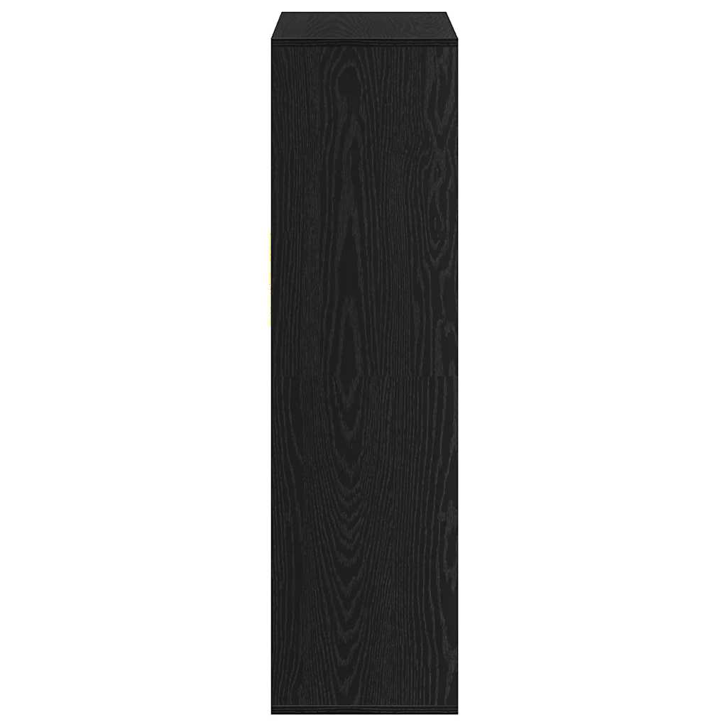 vidaXL Book Cabinet Black 66x31x112 cm Engineered Wood 5