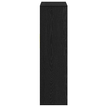 vidaXL Book Cabinet Black 66x31x112 cm Engineered Wood 5