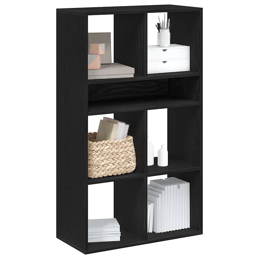 vidaXL Book Cabinet Black 66x31x112 cm Engineered Wood 1
