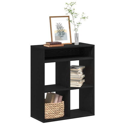 vidaXL Book Cabinet Black 66x31x80 cm Engineered Wood 1
