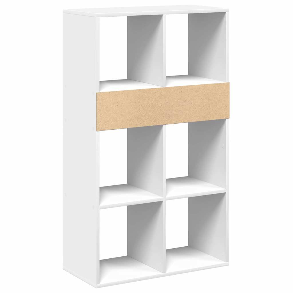 vidaXL Book Cabinet White 66x31x112 cm Engineered Wood 6
