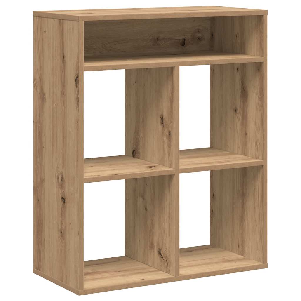 vidaXL Book Cabinet Artisan Oak 66x31x80 cm Engineered Wood 2