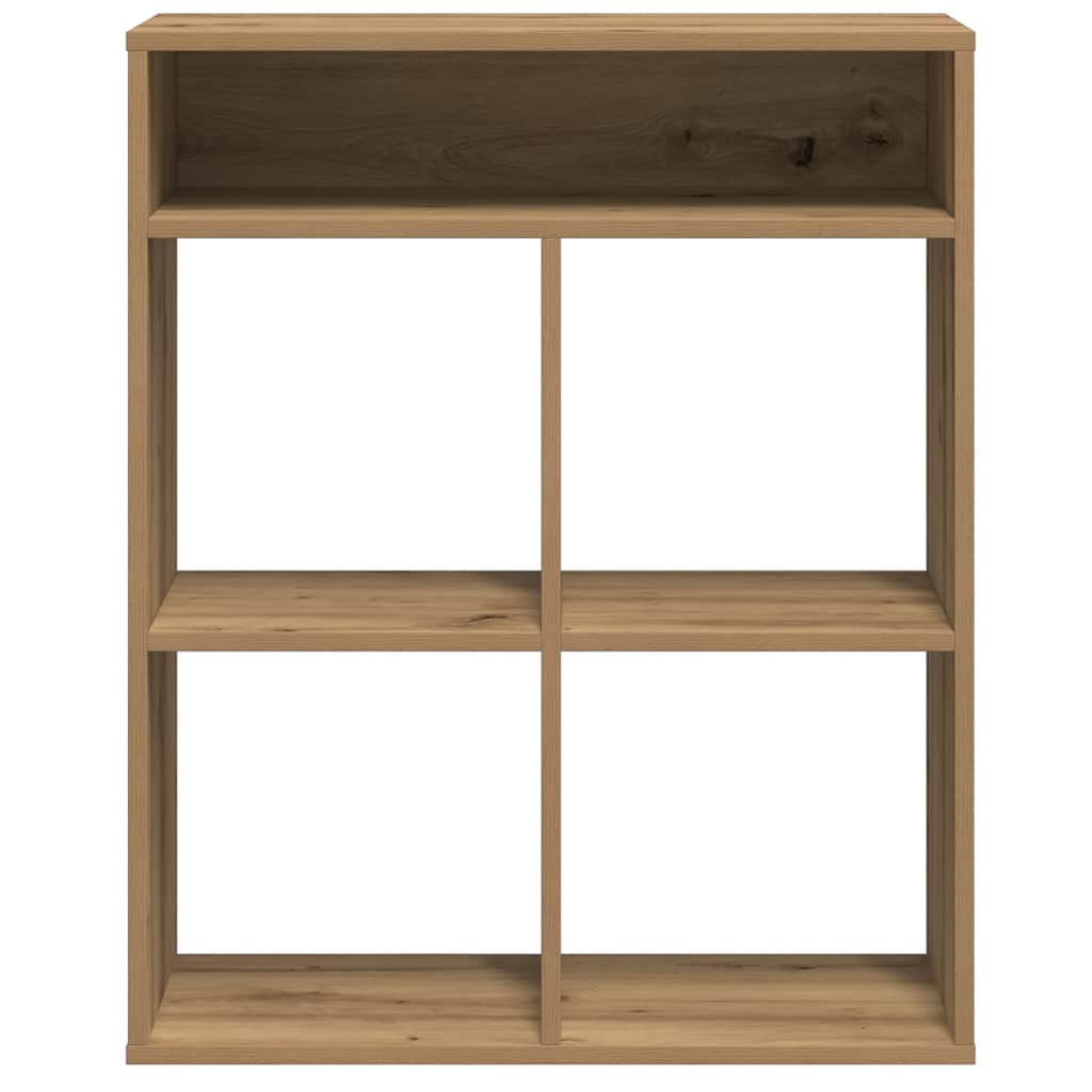 vidaXL Book Cabinet Artisan Oak 66x31x80 cm Engineered Wood 4