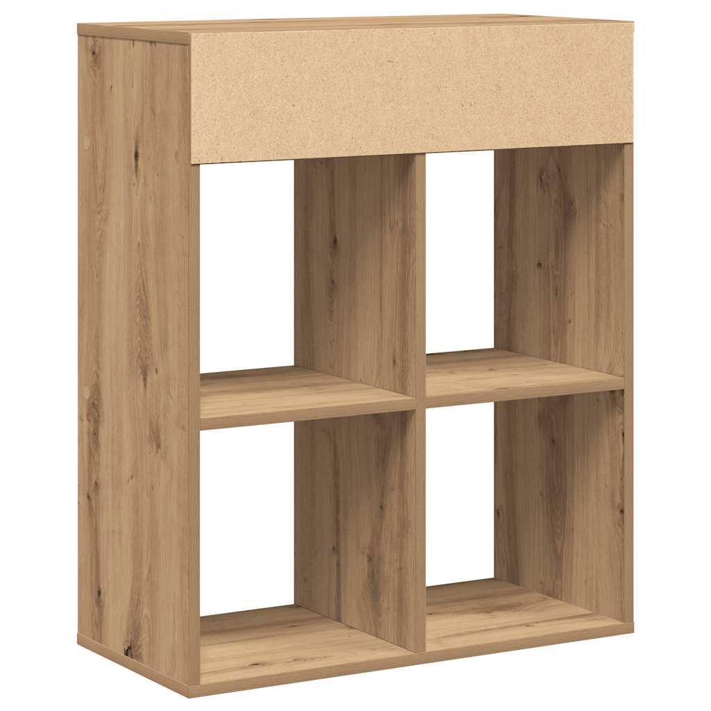 vidaXL Book Cabinet Artisan Oak 66x31x80 cm Engineered Wood 6