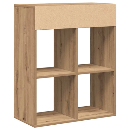 vidaXL Book Cabinet Artisan Oak 66x31x80 cm Engineered Wood 6