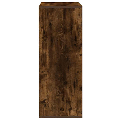 vidaXL Book Cabinet Smoked Oak 66x31x80 cm Engineered Wood 5