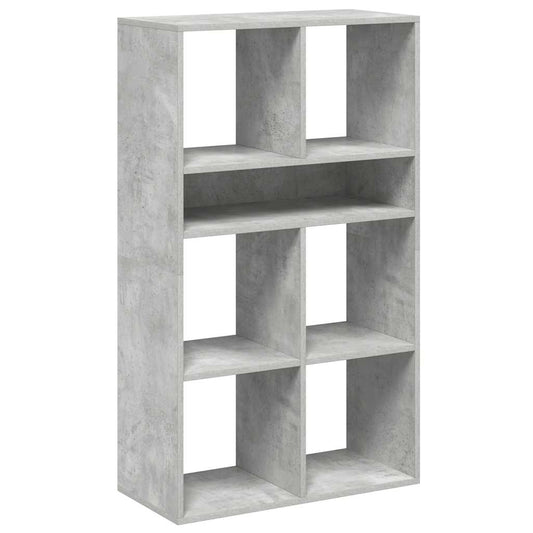 vidaXL Book Cabinet Concrete Grey 66x31x112 cm Engineered Wood 2