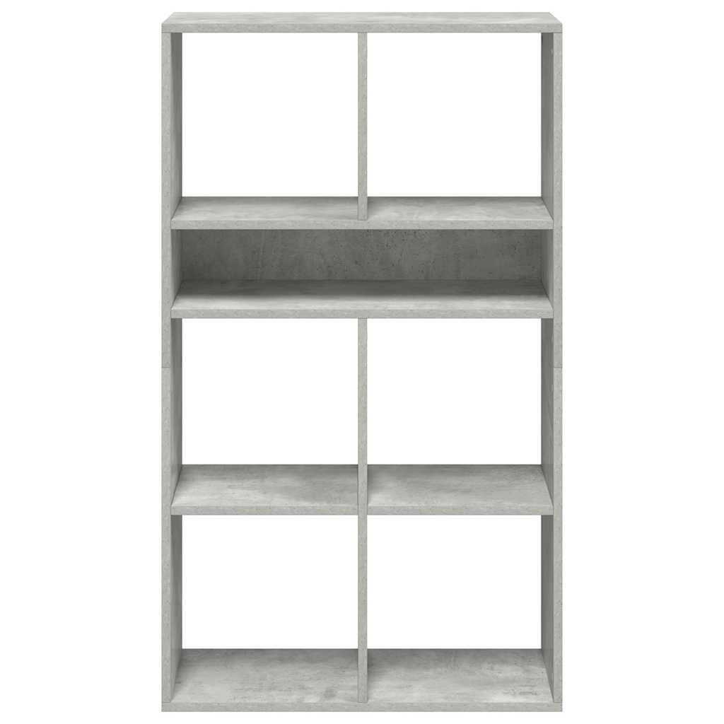 vidaXL Book Cabinet Concrete Grey 66x31x112 cm Engineered Wood 4