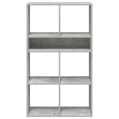vidaXL Book Cabinet Concrete Grey 66x31x112 cm Engineered Wood 4