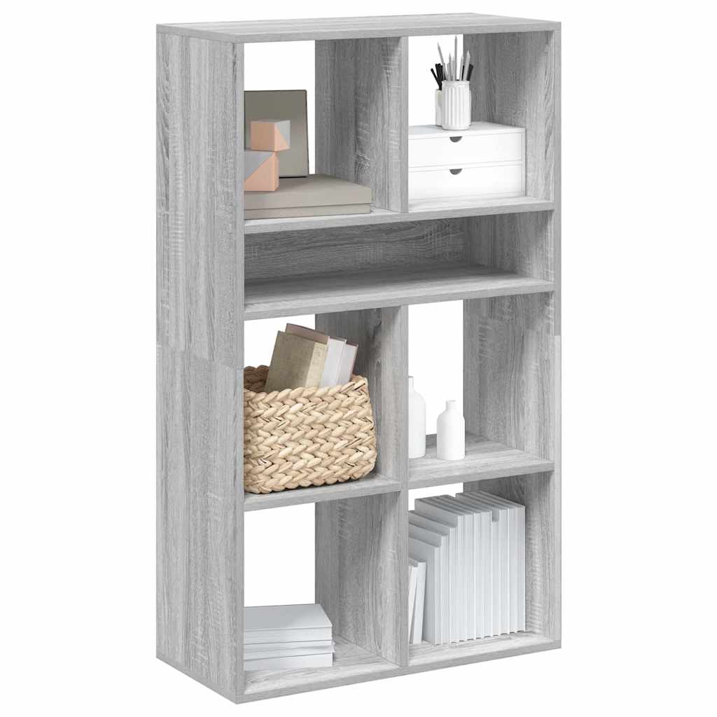 vidaXL Book Cabinet Grey Sonoma 66x31x112 cm Engineered Wood 1