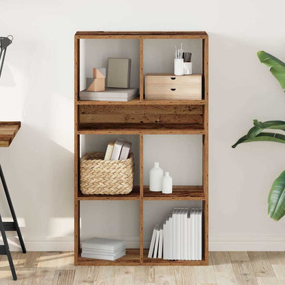 vidaXL Book Cabinet Old Wood 66x31x112 cm Engineered Wood 3