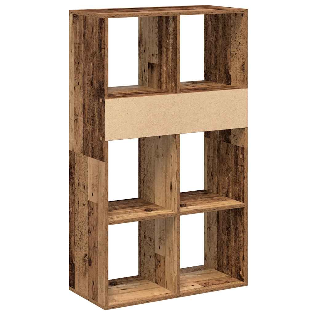 vidaXL Book Cabinet Old Wood 66x31x112 cm Engineered Wood 6