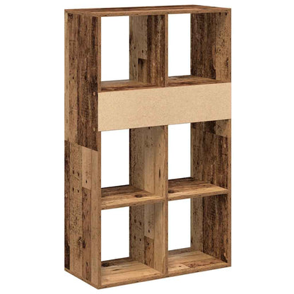vidaXL Book Cabinet Old Wood 66x31x112 cm Engineered Wood 6